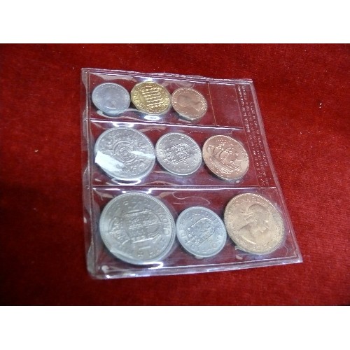 23 - SIX PROOF SETS OF BRITAIN'S FIRST DECIMAL COINS PLUS A FURTHER PROOF SET OF BRITISH COINS.