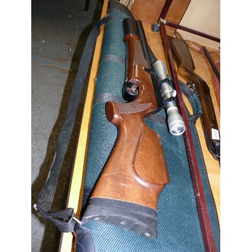 133B - A BSA .22 SUPERTEN DN03136 AIR RIFLE WITH A DEERFIELD SCOPE. AUCTIONEERS CORRECTION: On further insp... 