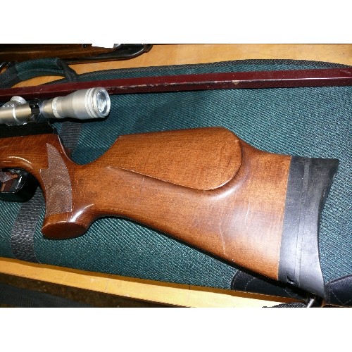 133B - A BSA .22 SUPERTEN DN03136 AIR RIFLE WITH A DEERFIELD SCOPE. AUCTIONEERS CORRECTION: On further insp... 