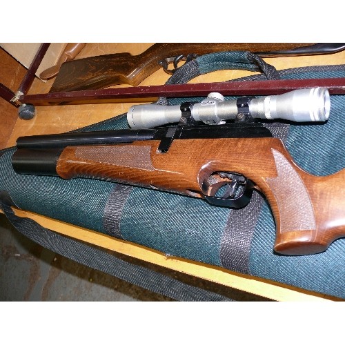 133B - A BSA .22 SUPERTEN DN03136 AIR RIFLE WITH A DEERFIELD SCOPE. AUCTIONEERS CORRECTION: On further insp... 