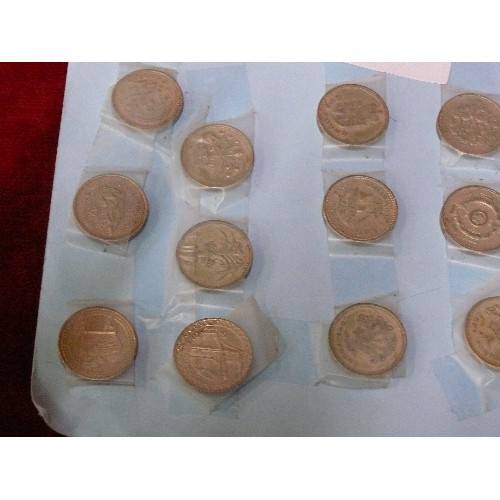 24 - SIXTEEN VARIOUS COLLECTABLE £1 COINS.