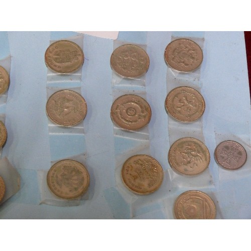 24 - SIXTEEN VARIOUS COLLECTABLE £1 COINS.