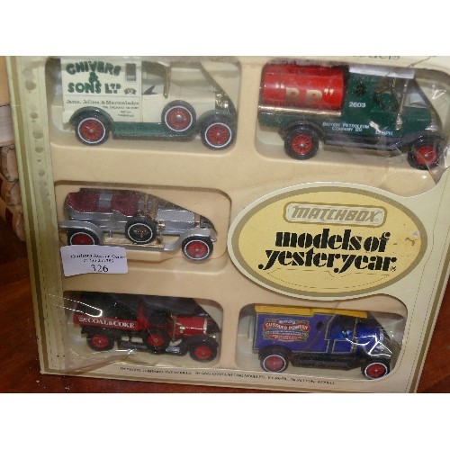 326 - MATCHBOX 'MODELS OF YESTERYEAR' BOX SET OF CARS.