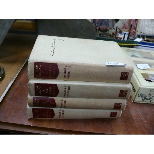 325 - A SET OF FOUR WINSTON CHURCHILL BOOKS THE SECOND WORLD WAR.