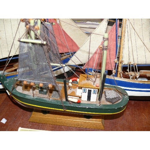 328 - THREE BOAT MODELS