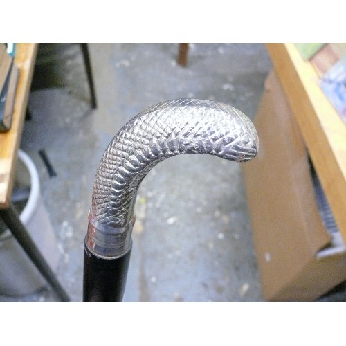 327 - A SNAKE HEAD WALKING STICK.