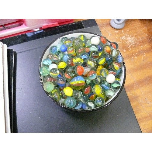 336 - A BOWL OF MARBLES