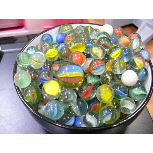 336 - A BOWL OF MARBLES