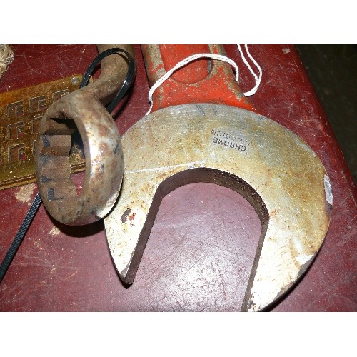 267 - LARGE RING 'KING DICK' SPANNER AND LARGE OPEN.