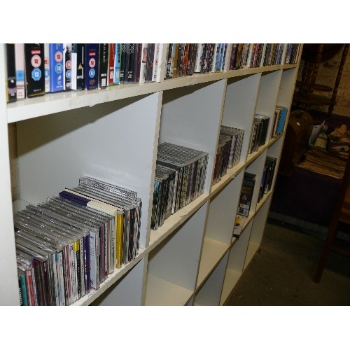 358 - FIVE CUBES OF CD'S TO INCLUDE ELTON JOHN, NAT KING COLE, DORIS DAY ETC.