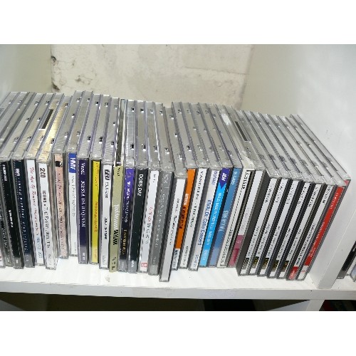 358 - FIVE CUBES OF CD'S TO INCLUDE ELTON JOHN, NAT KING COLE, DORIS DAY ETC.