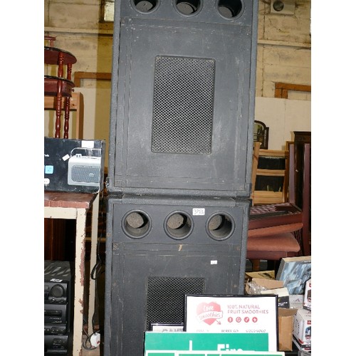 394 - PAIR OF LARGE DISCO SPEAKERS.