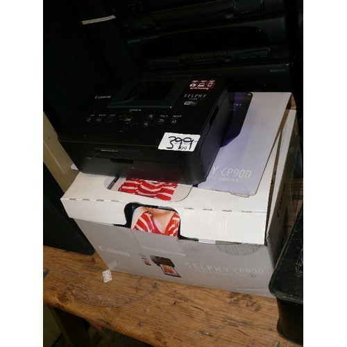 399 - CANON SELPHY CP900 PHOTO PRINTER WIFI.