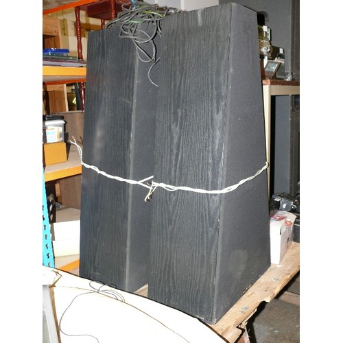 400 - PAIR OF LARGE LTC AUDIO PYRAMID FOUR WAY SPEAKERS.