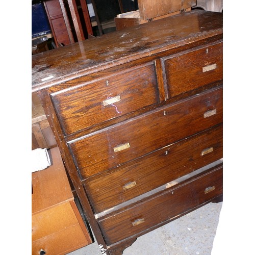 459 - ART DECO CHEST OF DRAWERS 2/3.