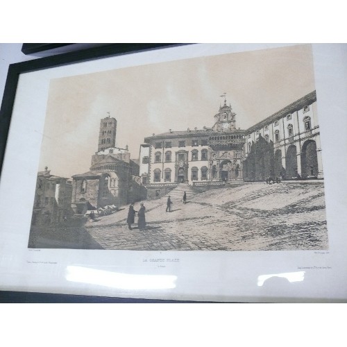 469 - COLLCTION OF LITHOGRAPH PRINT OF ARCHITECTURAL BUILDINGS IN PARIS AND FLORENCE.