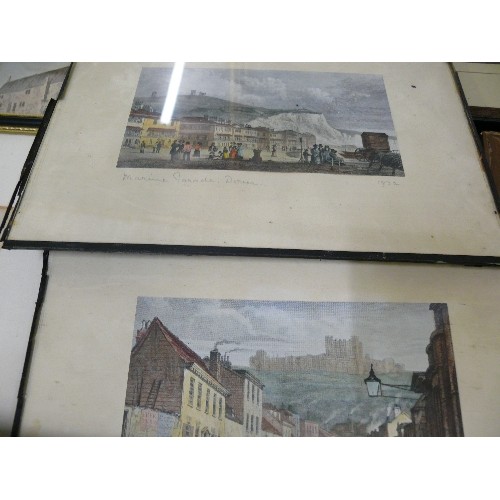 476 - QUANTITY OF VARIOUS FRAMED PRINTS, LANDSCAPE AND ARCHITECTURAL THEMED.