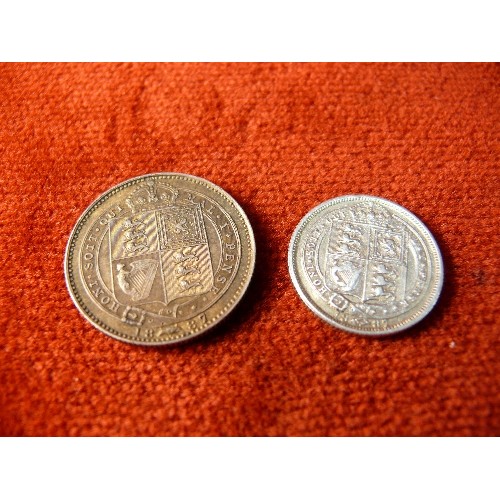 50 - SHILLING AND SIXPENCE FROM 1887.