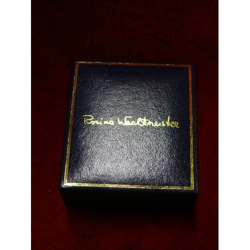 5 - A ROSINA WATCHMEISTER BY  GOEBEL BROOCH IN ORIGINAL BOX.