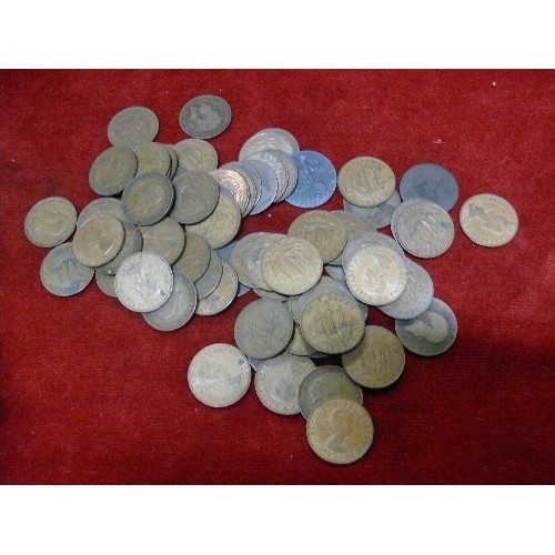 60 - COLLECTION OF HALF PENNIES DIFFERENT DATES GEORGE III ONWARDS PLUS FARTHINGS.