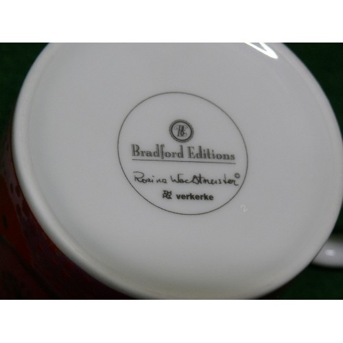 4 - A ROSINA WATCHMEISTER BY BRADFORD EXCHANGE CUP AND SAUCER.