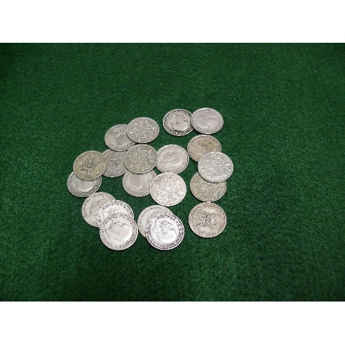 38 - SIXPENCE COINS, 1921-1946, 52G.