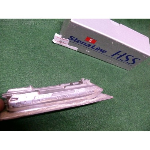 40A - STENA LINE HSS PEWTER MODEL WITH BOX.