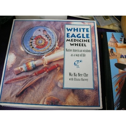 119 - A MIXED COLLECTION OF NATIVE AMERICAN INDIAN THEMED ITEMS.