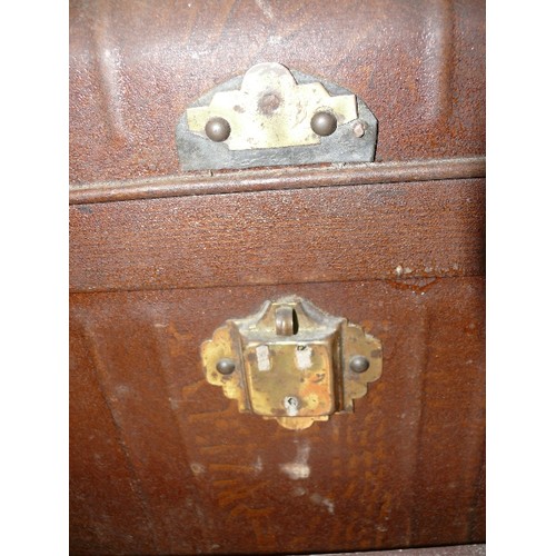 374 - A METAL TRUNK