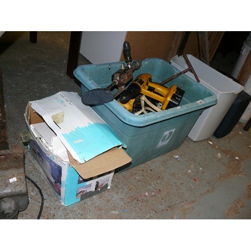 404 - MIXED, PAPER SHREDDER, TOOLS, TOWBAR ETC.