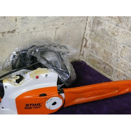 203 - AN ELECTRIC STIHL MSE 170C CHAINSAW.