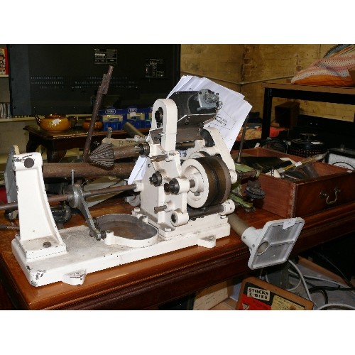 279 - A HVC 'DOUGLAS' WAVE WINDING MACHINE WITH INSTRUCTIONS AND A LARGE QUANTITY OF ACCESSORIES.