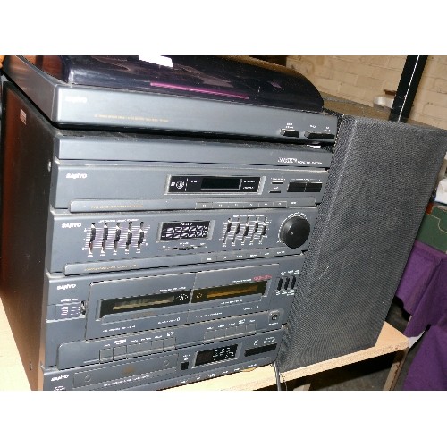 286 - A SANYO REMOTE CONTROL STEREO SYSTEM TPX801.