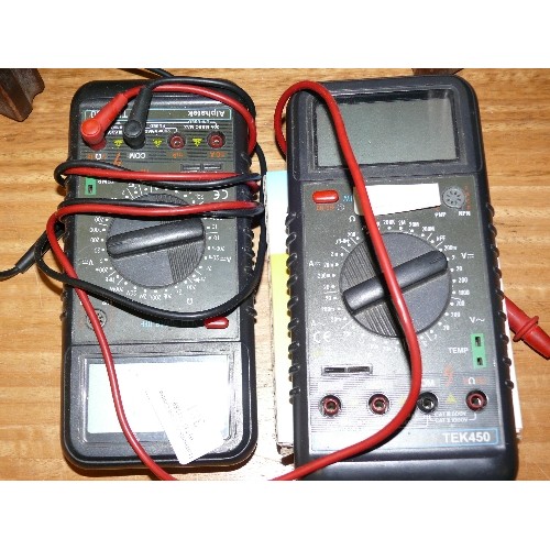 381 - TWO DIGITAL MULTI METERS.