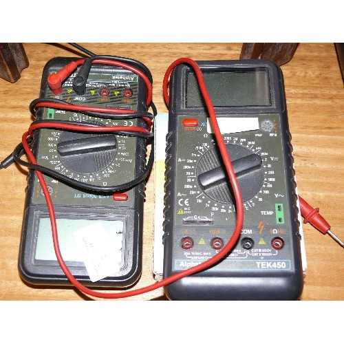 381 - TWO DIGITAL MULTI METERS.