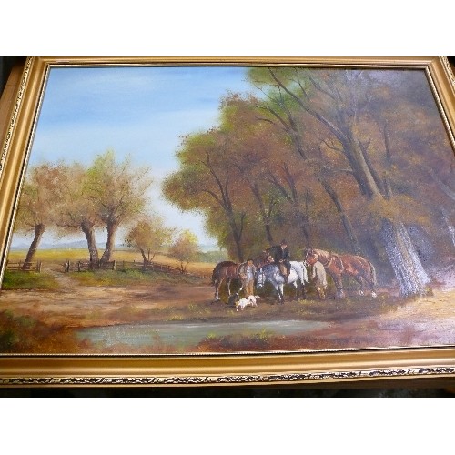 364 - THREE LARGE COUNTRY SCENE PICTURES.