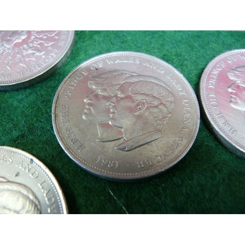 13 - A CANADIAN $1 DOLLAR COIN 1979 GRIFFON PLUS A NUMBER OF CROWN COINS.