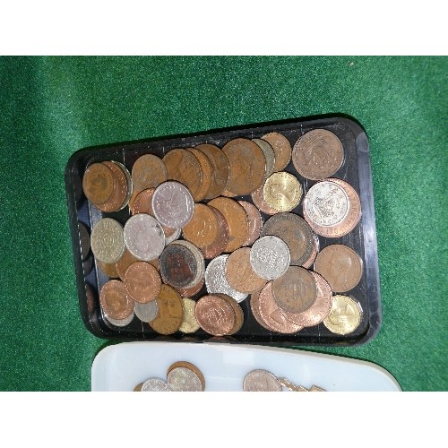 19 - QUANTITY OF MIXED OLD FOREIGN AND BRITISH COINS.