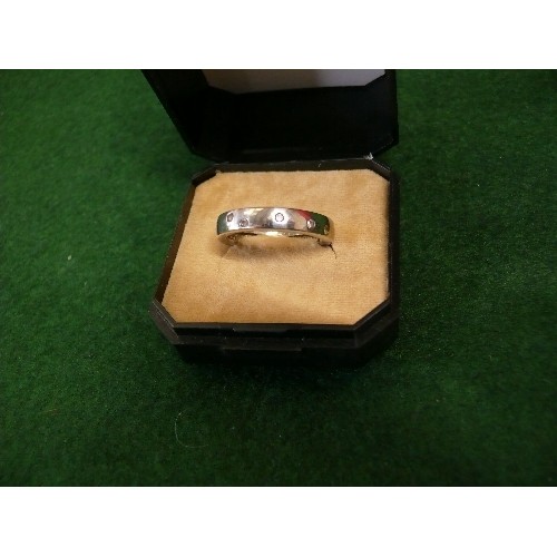 52 - SILVER 925 RING WITH CZ STONES, SIZE R AND WISHBONE RING SIZE P.