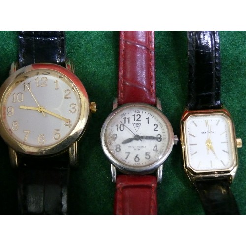 58 - FIVE LADIES WATCHES, INCLUDING SEKONDA.