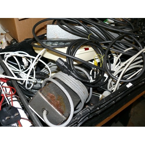 372 - A LARGE QUANTITY OF CABLES ETC.