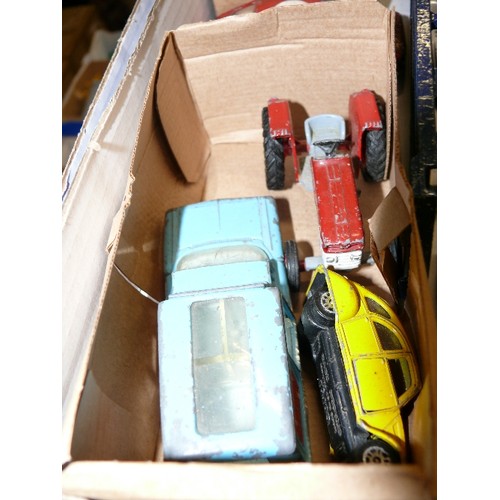 331 - A MIXED BOX OF COLLECTORS VEHICLES TO INCLUDE DINKY, CORGI AND TRI-ANG.