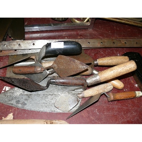 208 - TEN BRICKWORK TOOLS