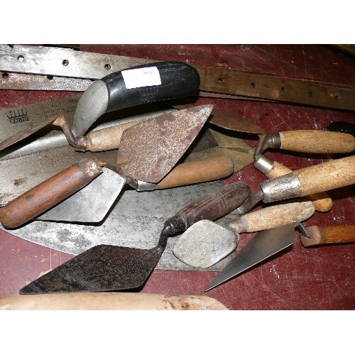 208 - TEN BRICKWORK TOOLS