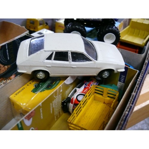 336 - A MIXED BOX OF COLLECTORS VEHICLES TO INCLUDE DINKY.