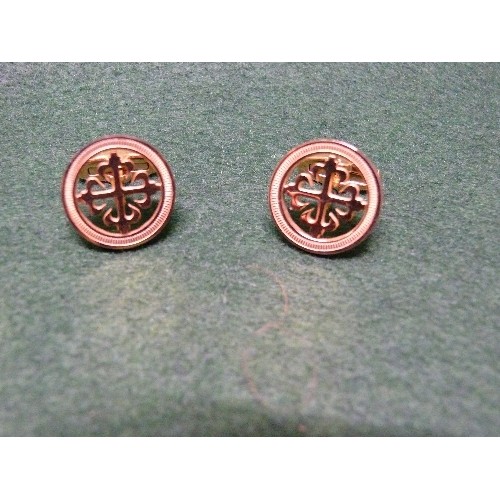 57 - TWO PAIRS OF CUFFLINKS STAMPED WITH 'PATEX PHILLIPE'.