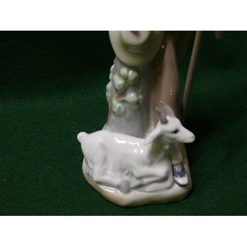 31 - PORCELAIN BOY WITH GOAT, BY CASADES.