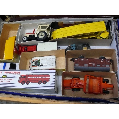 332 - A MIXED BOX OF COLLECTORS VEHICLES TO INCLUDE DINKY, LIMA AND BRITAINS.