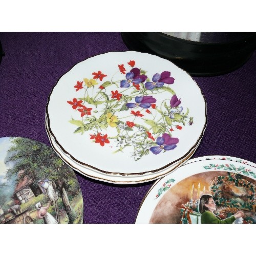 148 - SELECTION OF EIGHT VARIOUS COLLECTORS PLATES INCLUDING ROYAL DOULTON, ROYAL ALBERT AND WEDGWOOD.