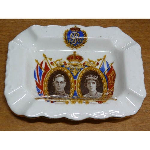 346 - A SET OF COMMEMORATIVE CHINA FOR EDWARD VIII AND GEORGE VI TO INCLUDE CUPS AND SAUCERS AND SERVING P... 